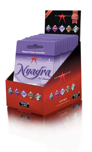 Nyagra Natural Climax Intense - 12 Piece Display - 2 Ct Blister Pack NYA02PD