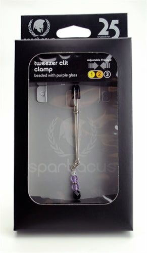 Adjustable Clit Clamp With Purple Beads SPF-202