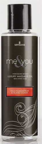 Me and You Massage Oil - Wild Passionfruit and  Island Guava - 4.2 Fl. Oz. SEN-VL434