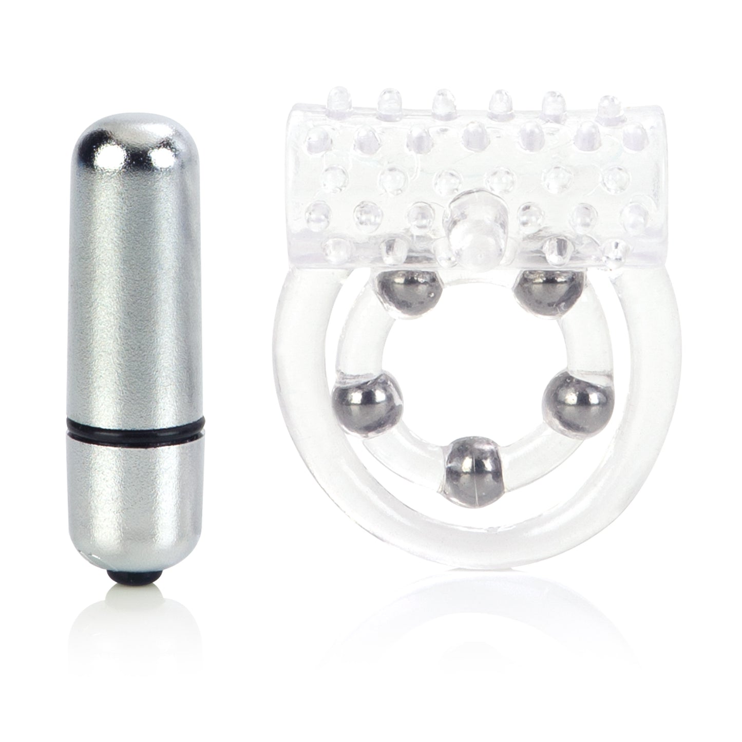 Maximus Enhancement Ring 5 Stroker Beads - Clear SE1456103