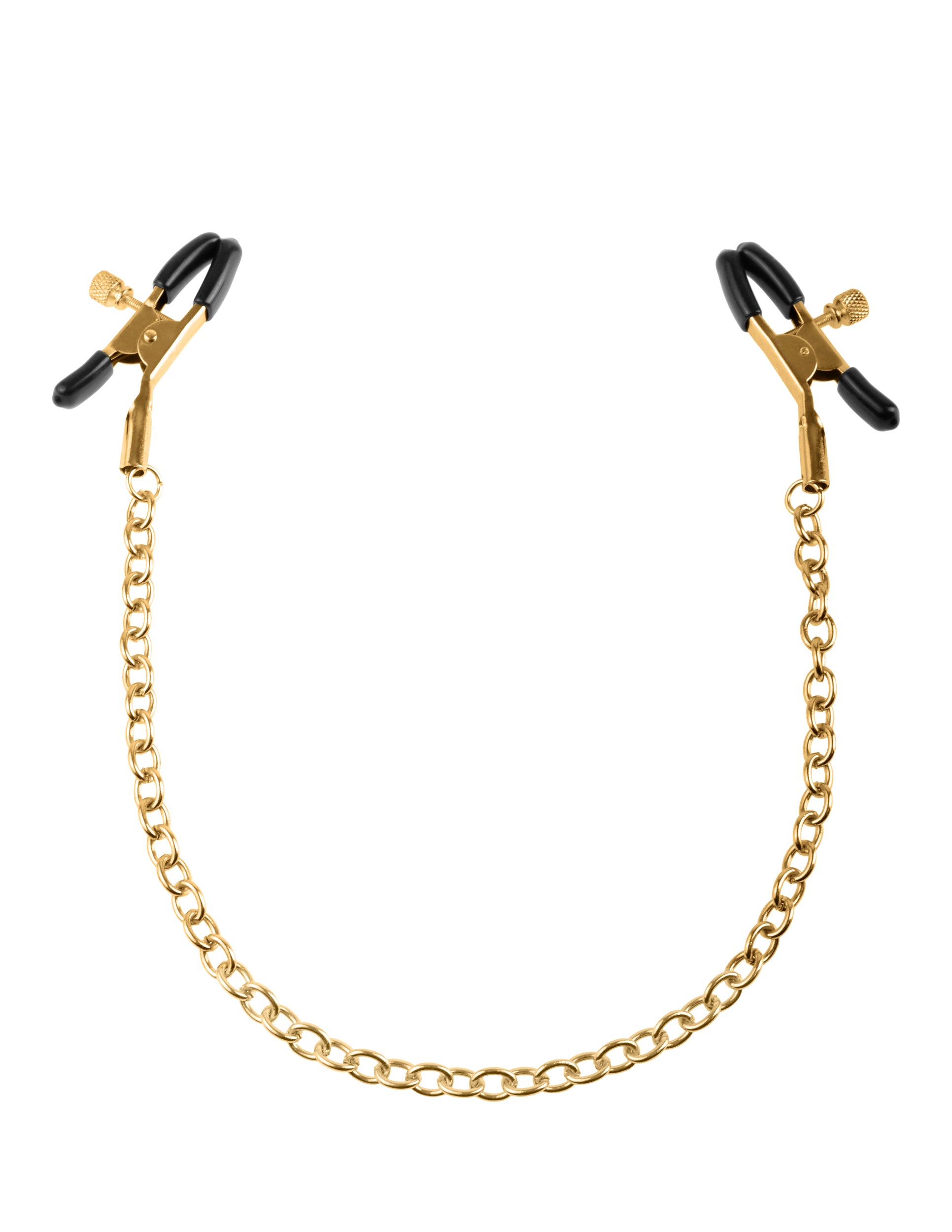 Fetish Fantasy Gold Chain Nipple Clamps - Gold PD3977-27