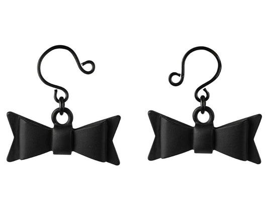 Bow Tie Nipple Jewelry - Black SS520-29
