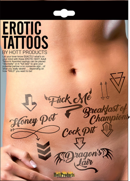 Erotic Tattoo's - Assorted Pack HTP3206