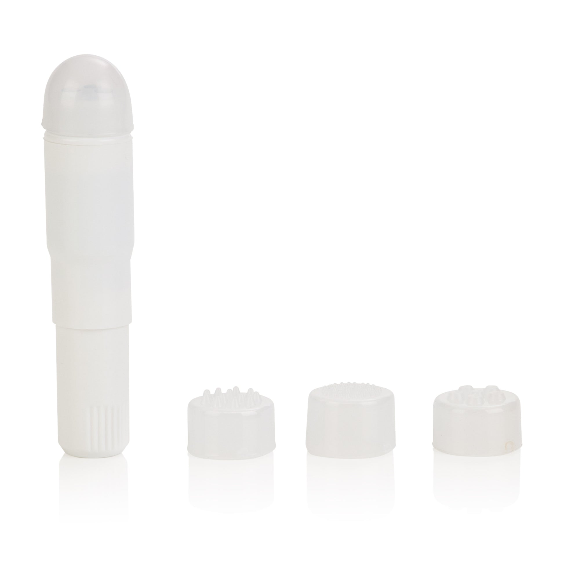 Compact Waterproof Personal Travel Massager With 4 Tips - White SE2104012