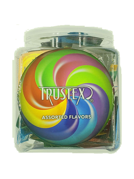 Trustex Flavored Lubricated Condoms 144 Pieces Box - Assorted Flavors AL-8050B