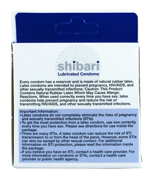Shibari Lubricated Condoms - 3 Pack TMN-CNDM-2168