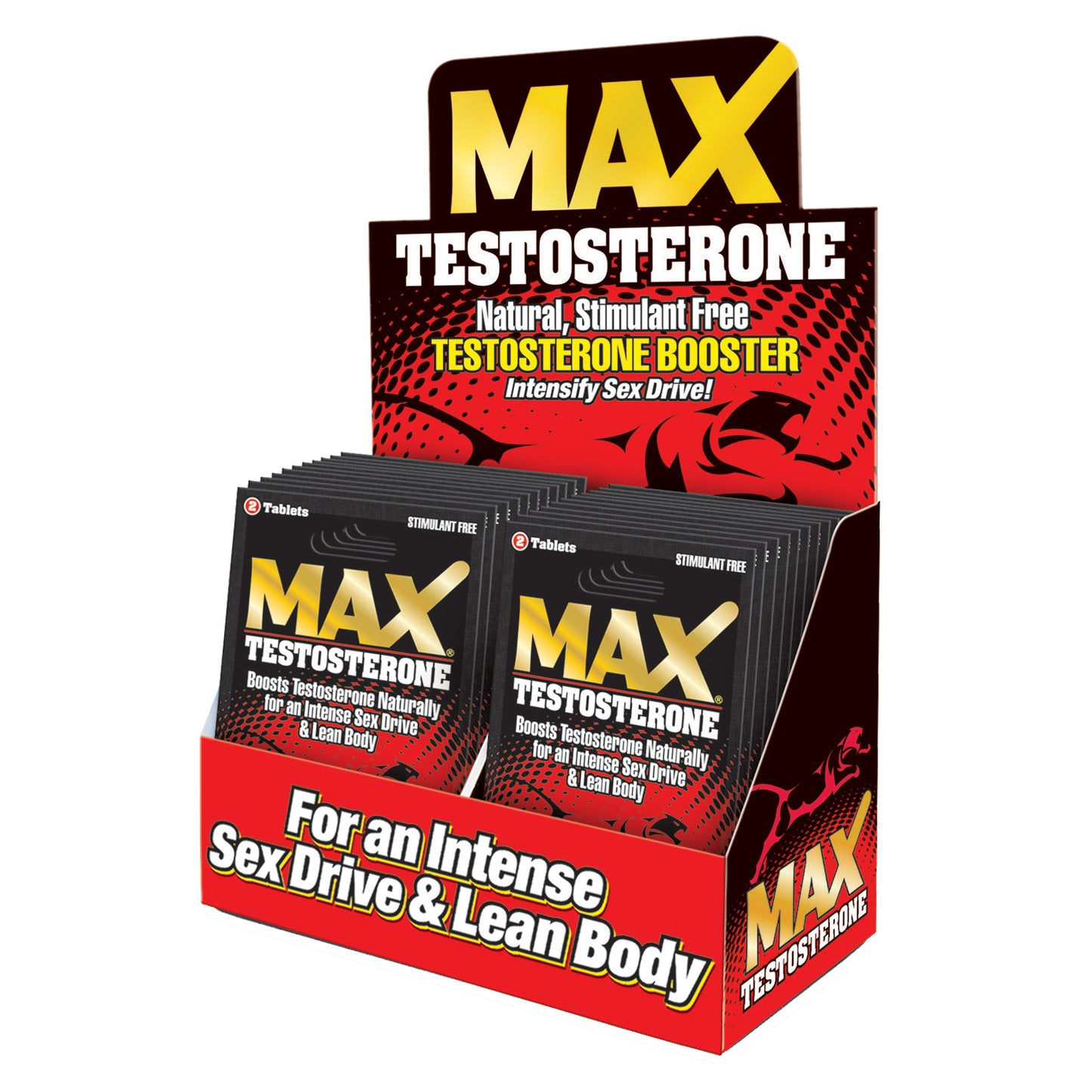 Max Testosterone - 24 Count Display - 2 Count Packets MD-MT24