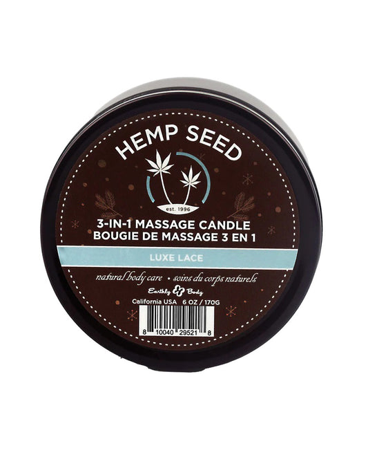 3-in-1 Massage Candle - 6 Oz. - Luxe Lace EB-HSCH022B