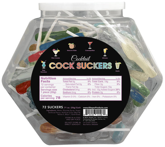 Cocktail Cock Suckers Fish Bowl - 72 Suckers KG-NV100FB