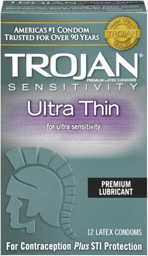 Trojan Sensitivity Ultra Thin Lubricated  Condoms - 12 Pack TJ92642