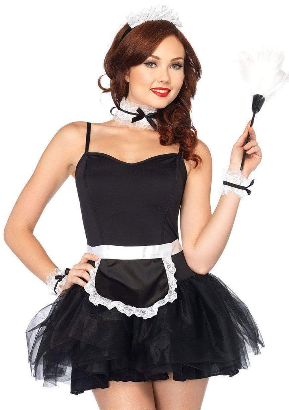 Lace French Maid Costume Kit - Black LA-A1971