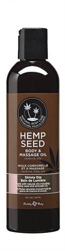 Hemp Seed Massage and Body Oil - Skinny Dip - 8 Fl. Oz./ 237ml EB-MAS021