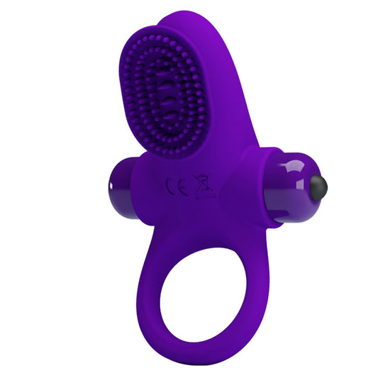 Pretty Love Vibrating Cock Ring II - Purple BI-210205-1