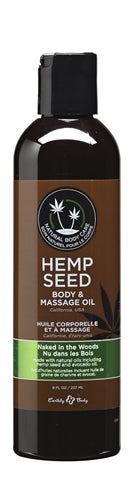 Hemp Seed Massage and Body Oil - Naked in the Woods - 8 Fl. Oz./ 237ml EB-MAS022