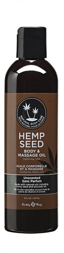 Hemp Seed Massage and Body Oil - Unscented - 8 Fl. Oz./ 237ml EB-MAS008