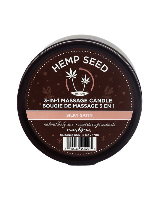 3-in-1 Massage Candle - 6 Oz. - Silky Satin EB-HSCH022C