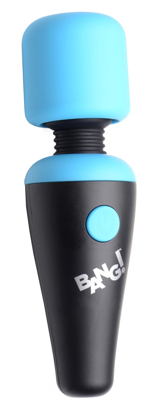 10x Vibrating Mini Silicone Wand - Blue BNG-AG786-BLU